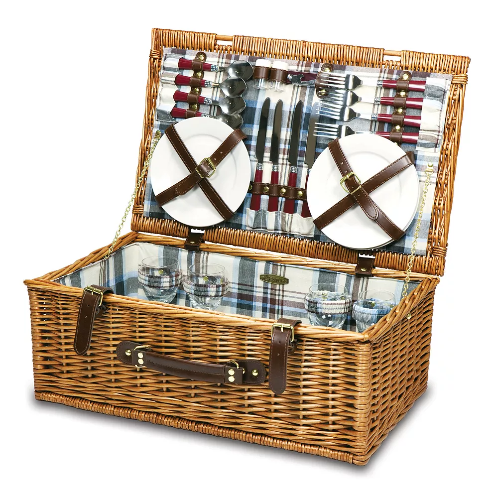 Picnic Time Newbury English Picnic Basket 3 Picnic Time Newbury English Picnic Basket