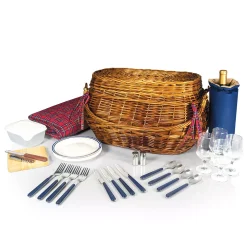 Alternative view of Picnic Time Highlander Willow Picnic Basket With Service For 4