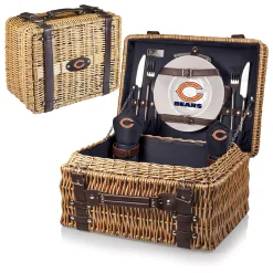 Picnic Time Chicago Bears Champion Willow Picnic Basket With Service For 2