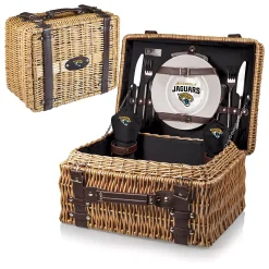 Picnic Time Jacksonville Jaguars Champion Willow Picnic Basket With Service For 2