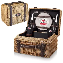 Picnic Time Kansas City Chiefs Champion Willow Picnic Basket With Service For 2