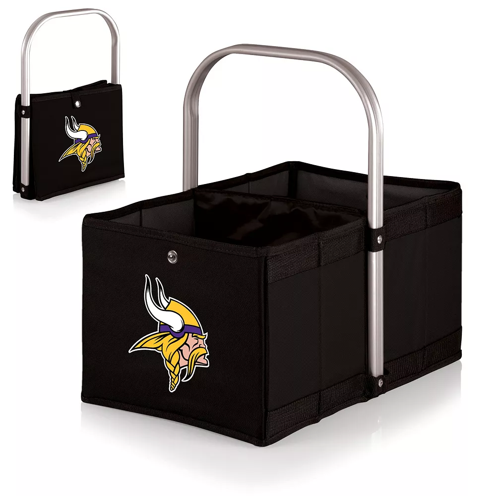 Picnic Time Minnesota Vikings Urban Folding Picnic Basket 3 Picnic Time Minnesota Vikings Urban Folding Picnic Basket