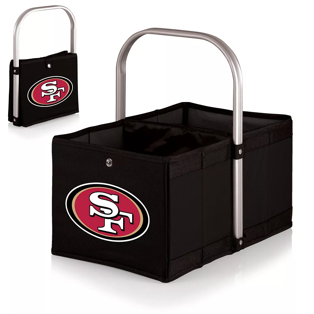 Picnic Time San Francisco 49ers Black Urban Folding Picnic Basket 3 Picnic Time San Francisco 49ers Black Urban Folding Picnic Basket