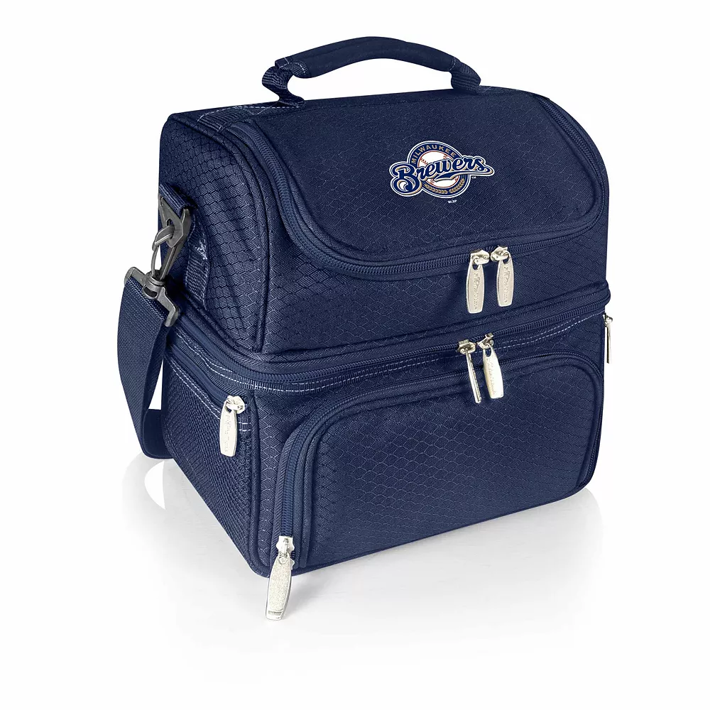 Picnic Time Milwaukee Brewers Pranzo 7-Piece Insulated Cooler Lunch Tote Set 3 Picnic Time Milwaukee Brewers Pranzo 7-Piece Insulated Cooler Lunch Tote Set