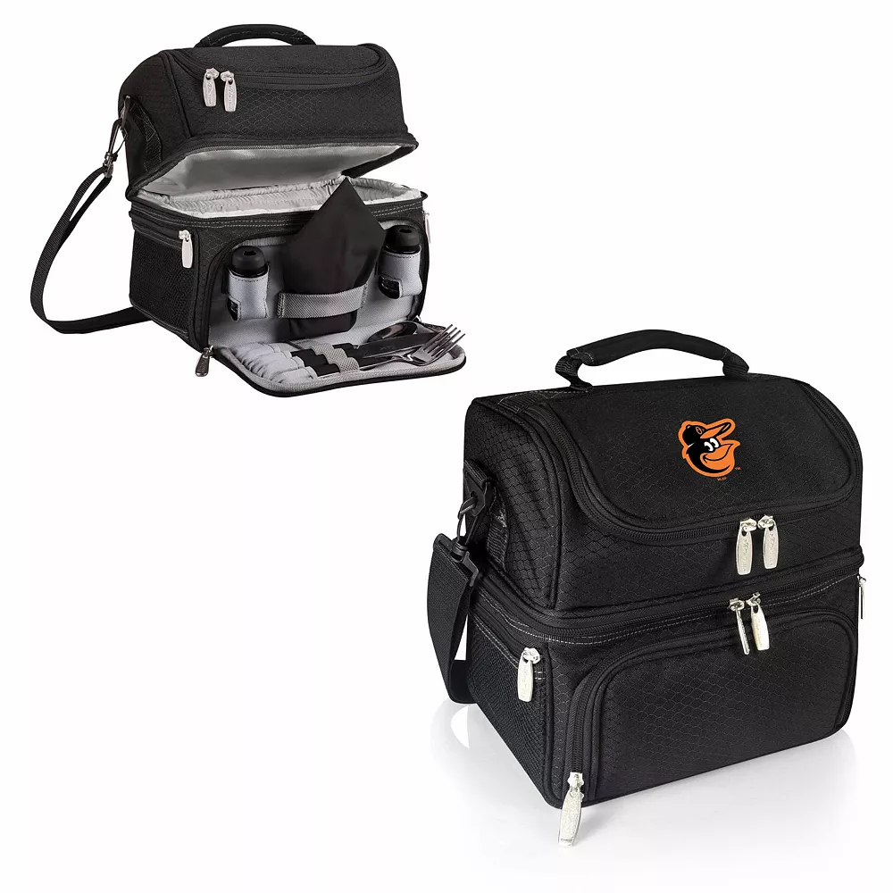 Picnic Time Baltimore Orioles Pranzo 7-Piece Insulated Cooler Lunch Tote Set 4 Picnic Time Baltimore Orioles Pranzo 7-Piece Insulated Cooler Lunch Tote Set - Image 2