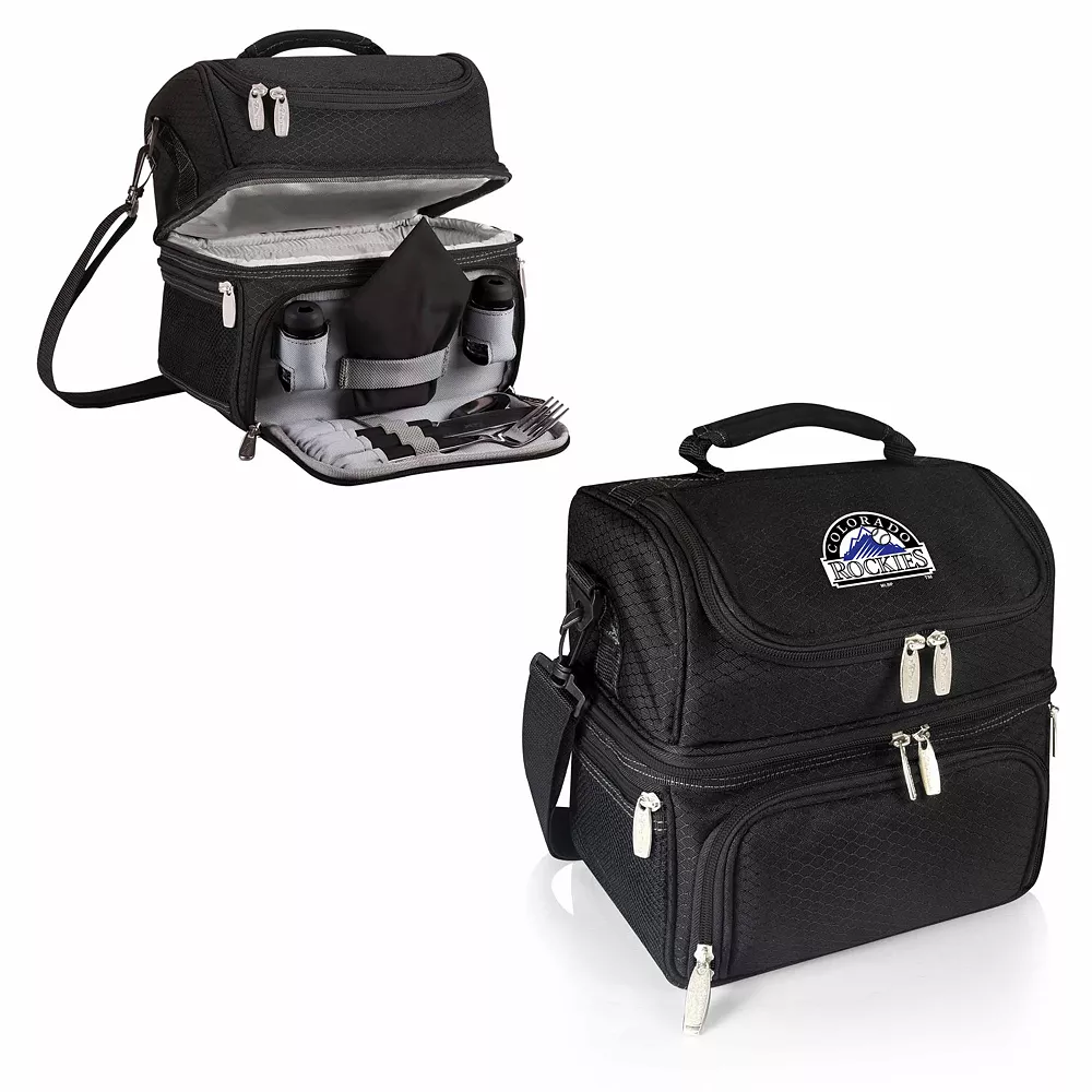 Picnic Time Colorado Rockies Pranzo 7-Piece Insulated Cooler Lunch Tote Set 4 Picnic Time Colorado Rockies Pranzo 7-Piece Insulated Cooler Lunch Tote Set - Image 2