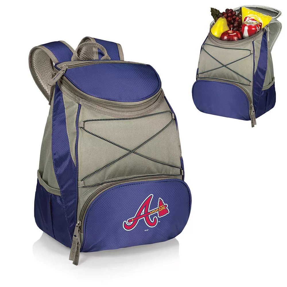Picnic Time Atlanta Braves PTX Backpack Cooler 4 Picnic Time Atlanta Braves PTX Backpack Cooler - Image 2