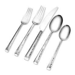 Skandia Vale Hammered 20-pc. Flatware Set
