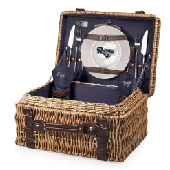 Picnic Time Los Angeles Rams Champion Picnic Basket With Service For 2