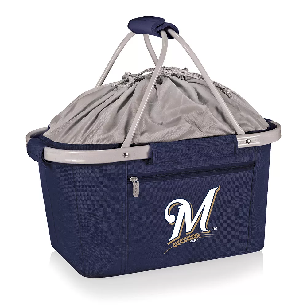 Picnic Time Milwaukee Brewers Insulated Picnic Basket 3 Picnic Time Milwaukee Brewers Insulated Picnic Basket