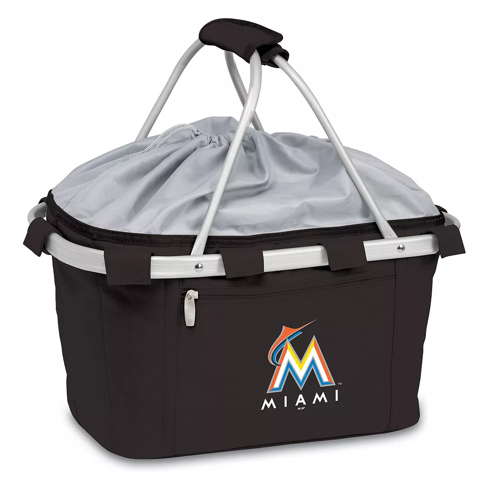Picnic Time Miami Marlins Insulated Picnic Basket 3 Picnic Time Miami Marlins Insulated Picnic Basket
