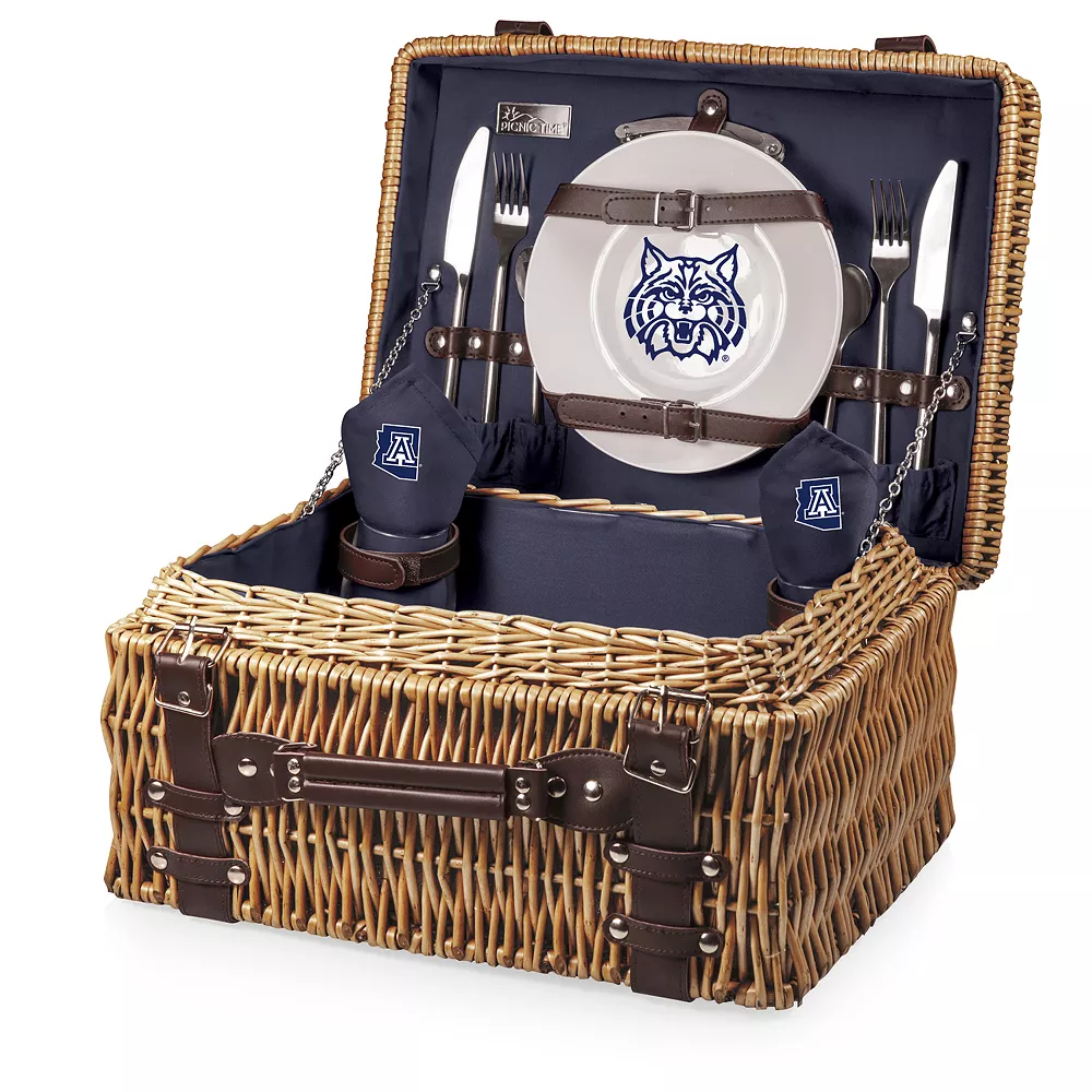 Unbranded Picnic Time Arizona Wildcats Champion Picnic Basket Set