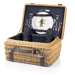 Unbranded Picnic Time West Virginia Mountaineers Champion Picnic Basket Set