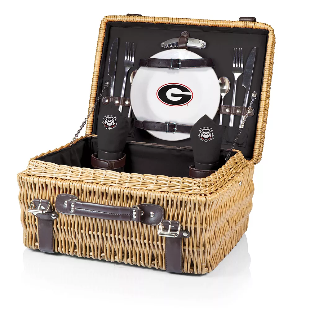 Picnic Time Georgia Bulldogs Champion Picnic Basket Set 3 Picnic Time Georgia Bulldogs Champion Picnic Basket Set