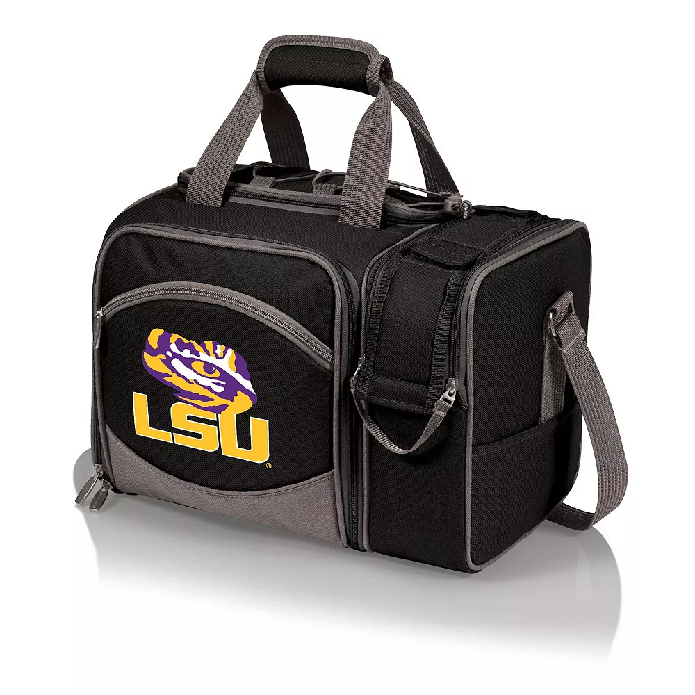 Picnic Time LSU Tigers Malibu Picnic Basket Cooler Set 3 Picnic Time LSU Tigers Malibu Picnic Basket Cooler Set