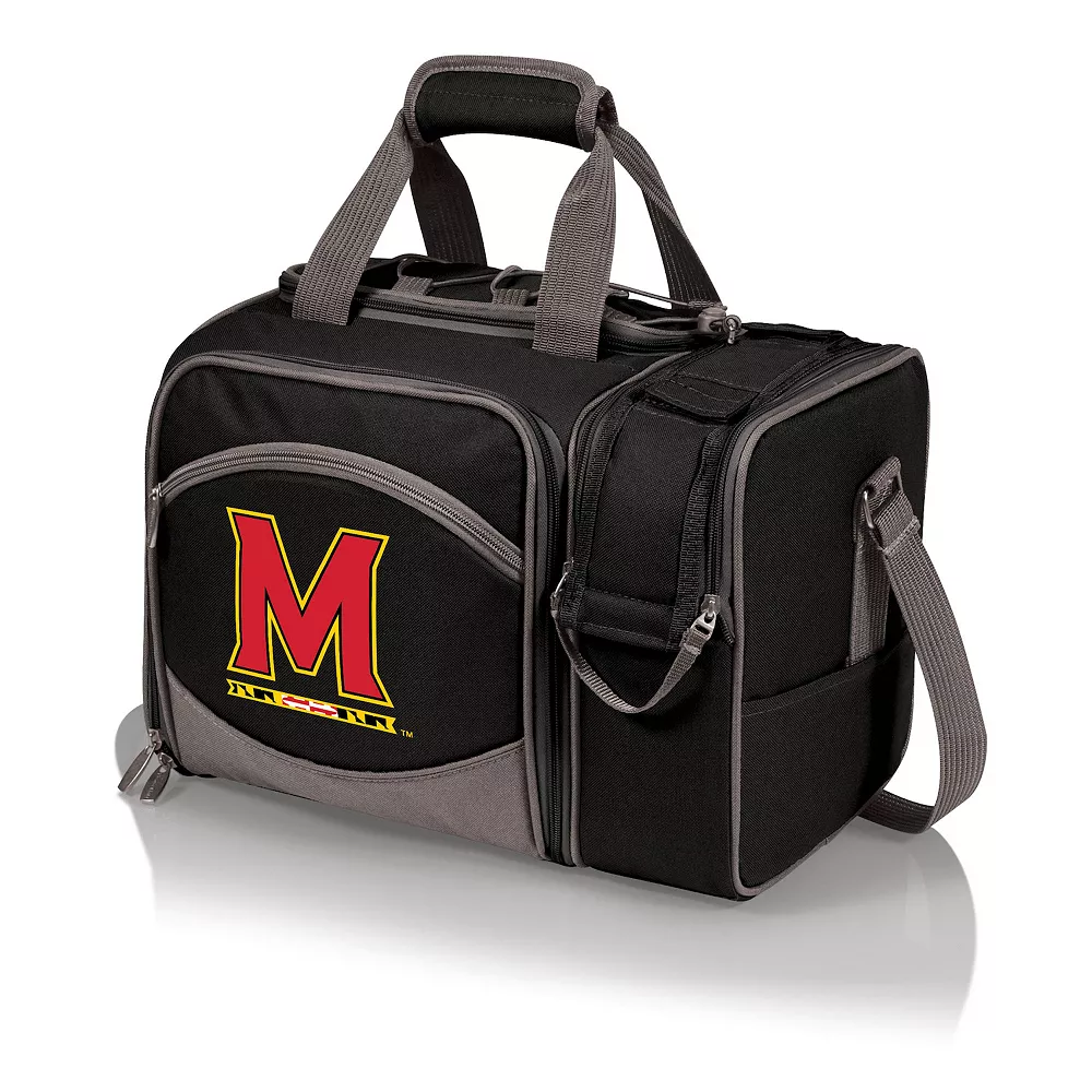 Picnic Time Maryland Terrapins Malibu Picnic Basket Cooler Set 3 Picnic Time Maryland Terrapins Malibu Picnic Basket Cooler Set