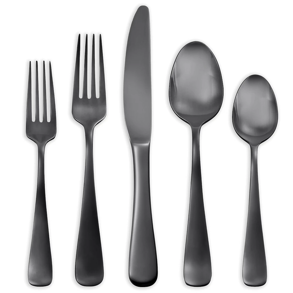 Skandia Opera Gunmetal 20-pc. Flatware Set 3 Skandia Opera Gunmetal 20-pc. Flatware Set