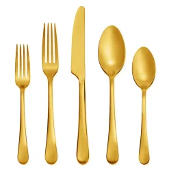 Skandia Mirabella Satin Gold 20-pc. Flatware Set