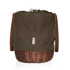 Picnic Time Coronado Canvas & Willow Basket Tote 8 Picnic Time Coronado Canvas & Willow Basket Tote -tableware shop 4496590 ALT2