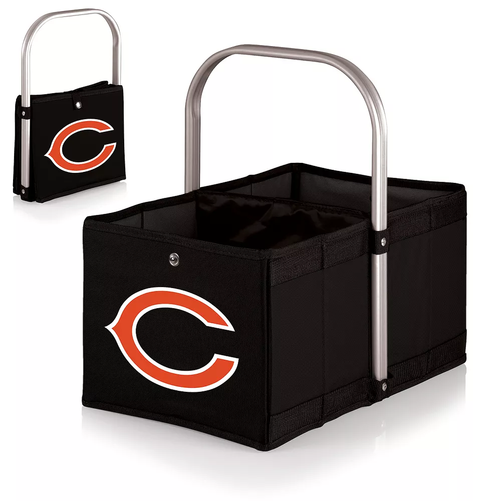 Picnic Time Chicago Bears Urban Basket Folding Picnic Basket 4 Picnic Time Chicago Bears Urban Basket Folding Picnic Basket - Image 2