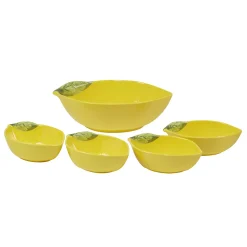 Certified International Lemon Zest 5-pc. Melamine Serving Bowl Set