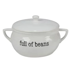 Certified International Just Words Bean Pot