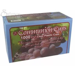 Swanson Christian Supply 101615 Communion - Cup - Disposable - Clear - 1 - 0.25 In.