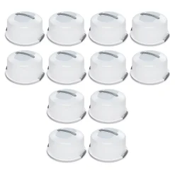 Sterilite Portable Latching Cake Server Carrier Keeper W/ Handles (12 Pack)