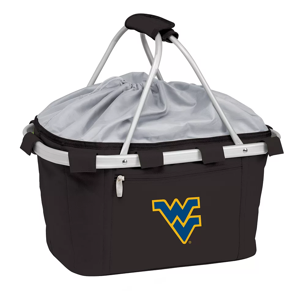 West Virginia Mountaineers Insulated Picnic Basket 3 West Virginia Mountaineers Insulated Picnic Basket