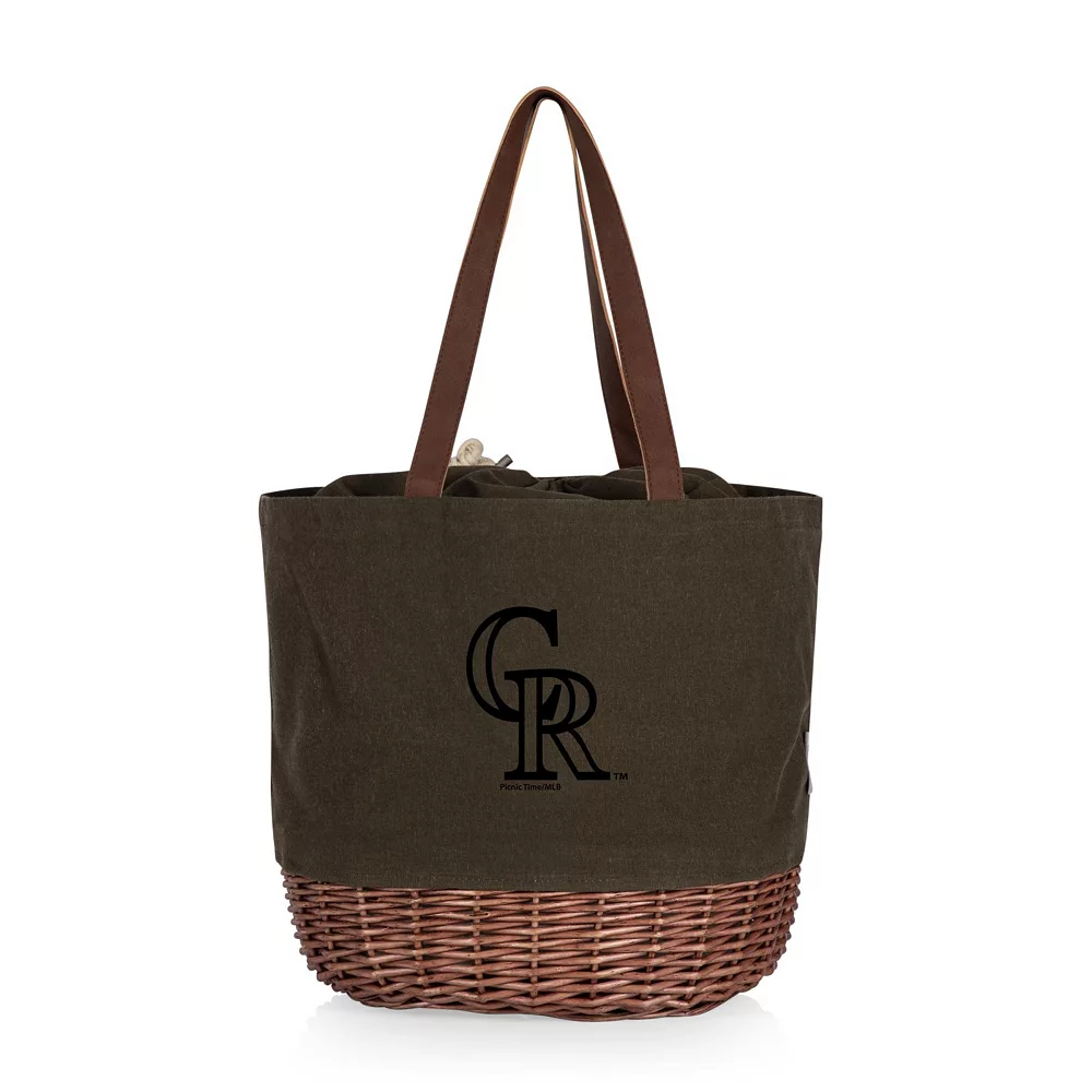 Picnic Time Colorado Rockies Coronado Basket Tote 3 Picnic Time Colorado Rockies Coronado Basket Tote
