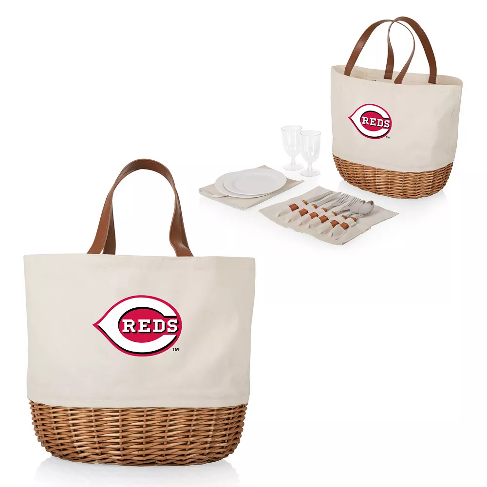 Picnic Time Cincinnati Reds Promenade Picnic Basket Set 4 Picnic Time Cincinnati Reds Promenade Picnic Basket Set - Image 2