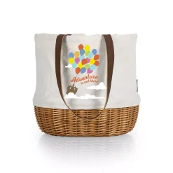 Disney / Pixar UP Coronado Canvas & Willow Basket Tote By Picnic Time