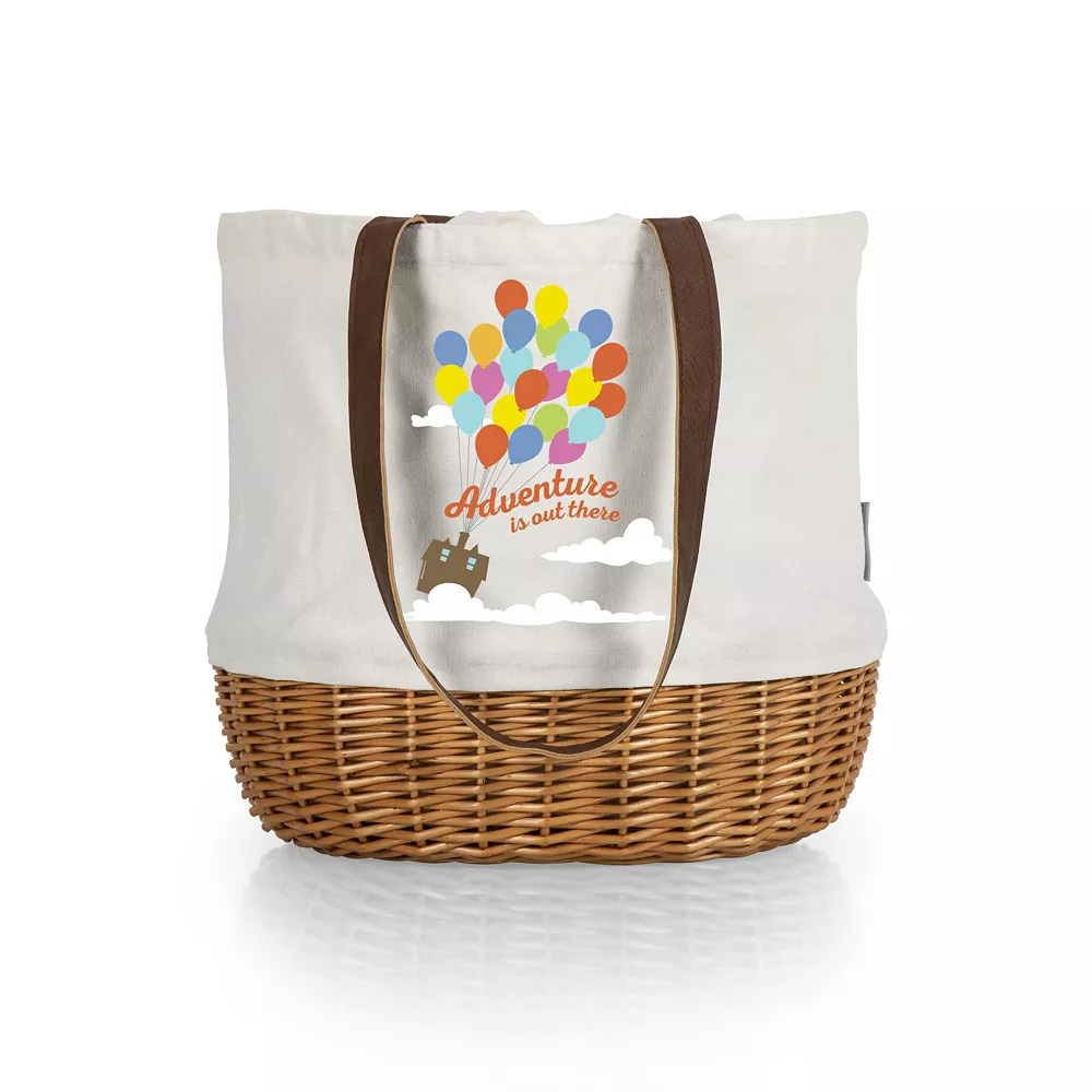 Disney / Pixar UP Coronado Canvas & Willow Basket Tote By Picnic Time 3 Disney / Pixar UP Coronado Canvas & Willow Basket Tote By Picnic Time