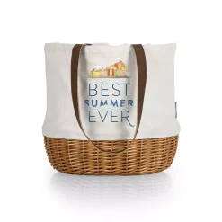 Disney / Pixar Luca Coronado Canvas & Willow Basket Tote By Picnic Time