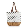 Disney's Mickey Mouse Silhouette Coronado Canvas & Willow Basket Tote By Picnic Time -tableware shop 5671987