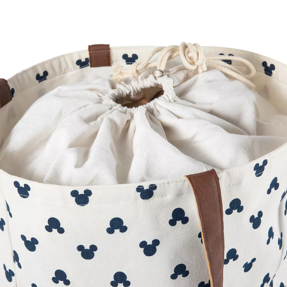 Disney's Mickey Mouse Silhouette Coronado Canvas & Willow Basket Tote By Picnic Time 7 Disney's Mickey Mouse Silhouette Coronado Canvas & Willow Basket Tote By Picnic Time - Image 5
