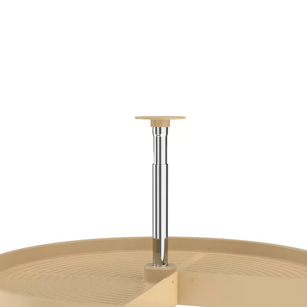 Rev-A-Shelf LD-2942-24-15-1 24 Inch Polymer Pie Cut 2 Shelf Lazy Susans, Almond - Image 2