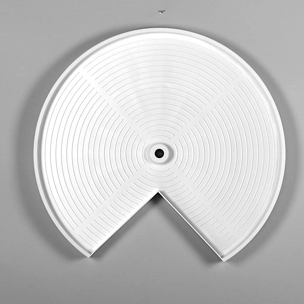 Rev-A-Shelf LD-2942-24-15-1 24 Inch Polymer Pie Cut 2 Shelf Lazy Susans, Almond - Image 5