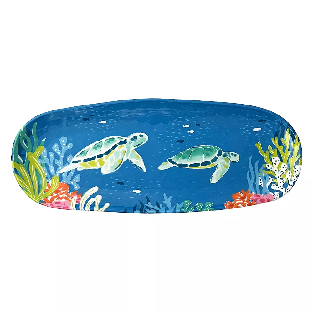 Celebrate Together Summer Celebrate Together™ Summer Seaside Melamine Treat Tray 3 Celebrate Together Summer Celebrate Together™ Summer Seaside Melamine Treat Tray