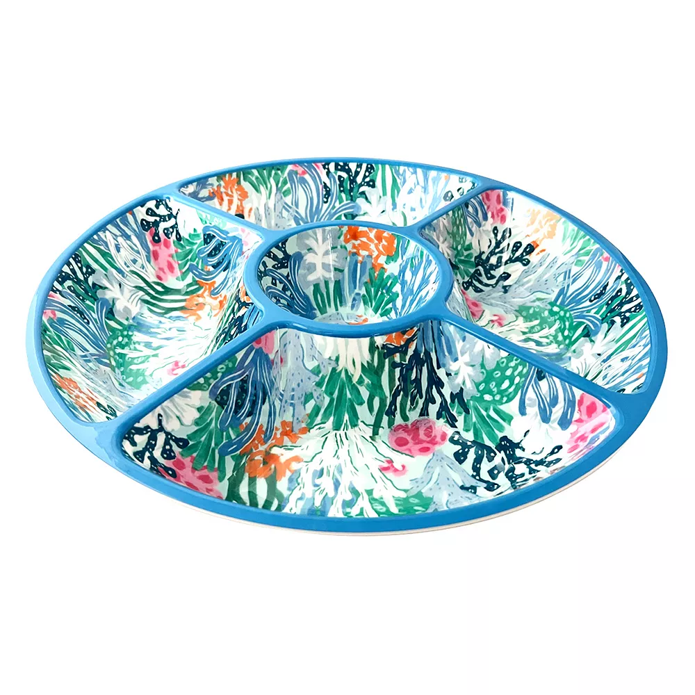 Celebrate Together Summer Celebrate Togetherâ„¢ Summer Seaside Melamine Chip & Dip Server - Image 3