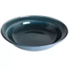 Martha Stewart 13 Inch Stoneware Reactive Glaze Serving Bowl In Blue