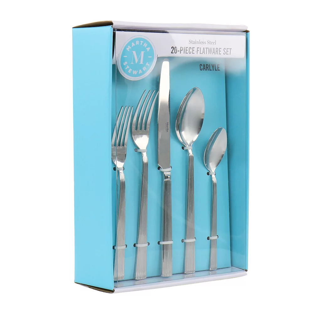 Martha Stewart Carlyle 20 Piece Flatware Set 3 Martha Stewart Carlyle 20 Piece Flatware Set