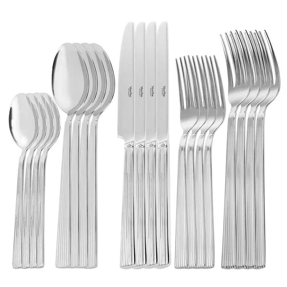 Martha Stewart Carlyle 20 Piece Flatware Set 4 Martha Stewart Carlyle 20 Piece Flatware Set - Image 2