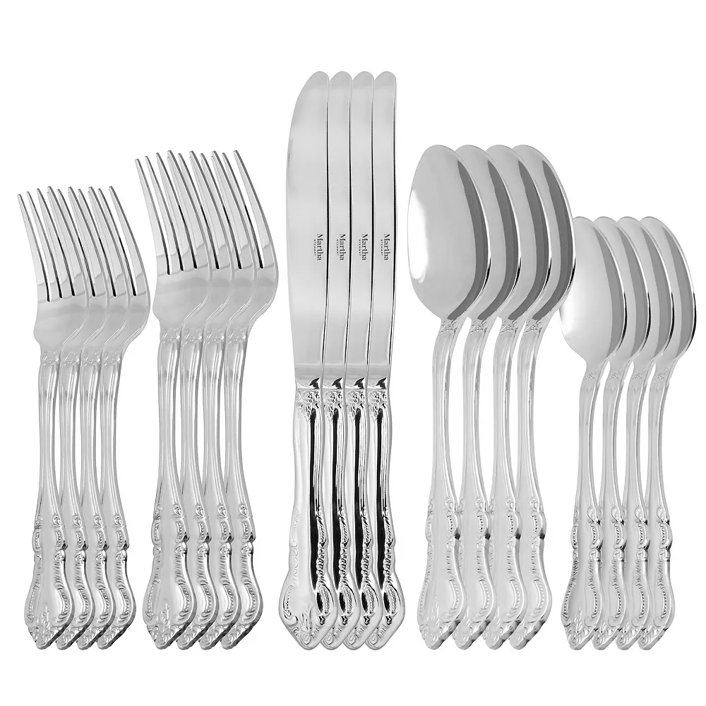 Martha Stewart Acadia 20 Piece Stainless Steel Flatware Set 4 Martha Stewart Acadia 20 Piece Stainless Steel Flatware Set - Image 2
