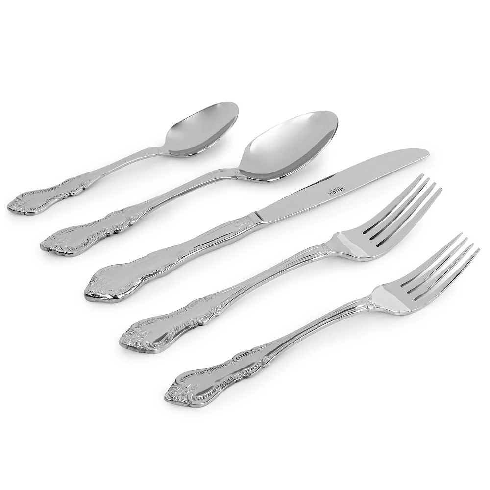 Martha Stewart Acadia 20 Piece Stainless Steel Flatware Set 5 Martha Stewart Acadia 20 Piece Stainless Steel Flatware Set - Image 3
