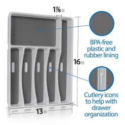 Cheer Collection 6 Compartment Cutlery Organizer Tray 8 Cheer Collection 6 Compartment Cutlery Organizer Tray -tableware shop 5976365 ALT2
