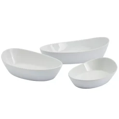 Denmark 3-pc. Porcelain Oval Nesting Bowl Set