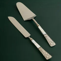 GAURI KOHLI Fairmount Cake Servers (Set Of 2) -tableware shop 6061564 ALT2