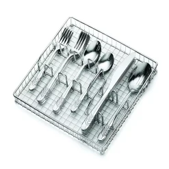 Cambridge Rasta Sand 42-pc. Flatware Set With Chrome Storage Tray