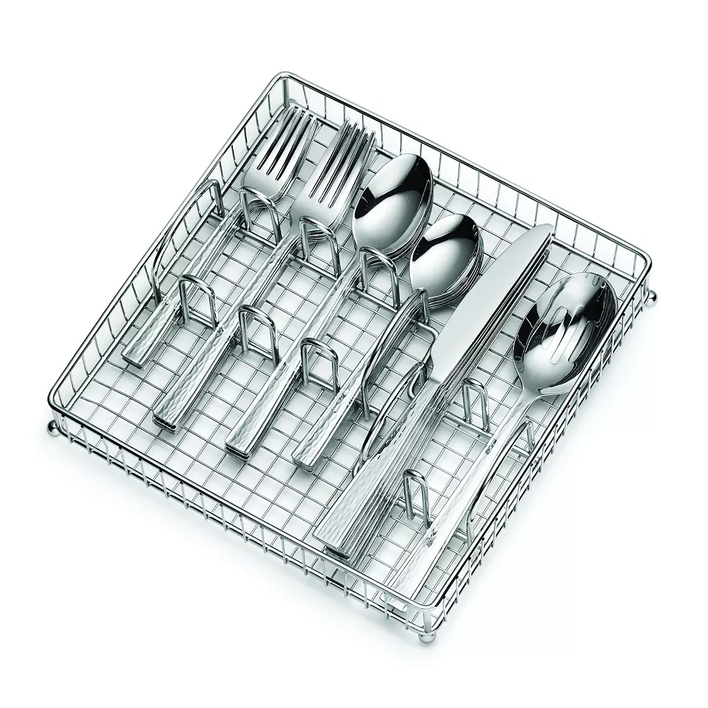 Cambridge Cormac Mirror 42-pc. Flatware Set With Chrome Storage Tray
